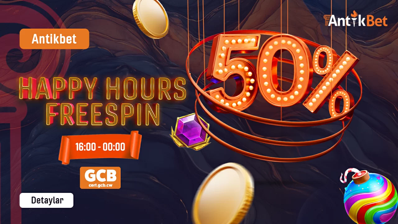 Antikbet %50 Happy Hours Freespin