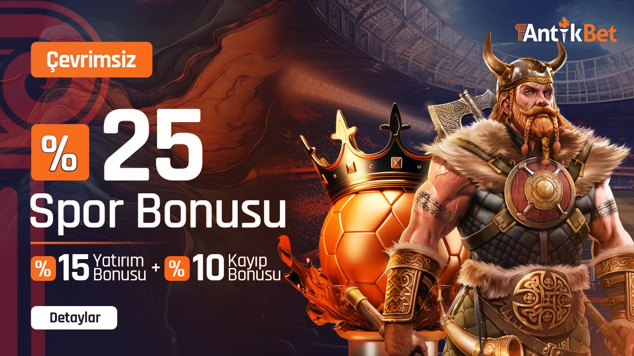 Antikbet %15 + %10 Spor Çevrimsiz Yatırım + Kayıp Bonusu