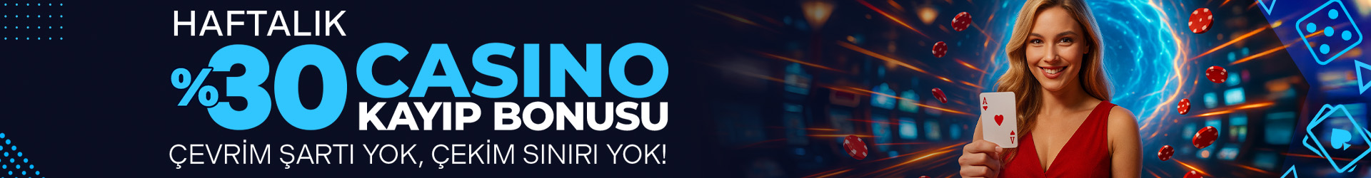Asyabahis %30 Haftalık Casino Kayıp Bonusu