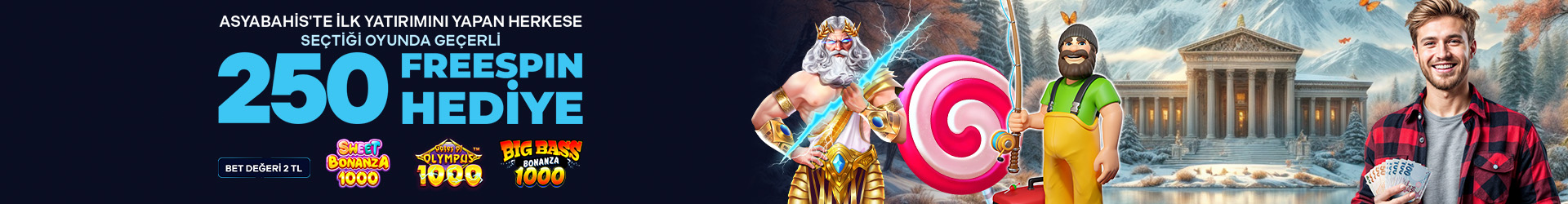 Asyabahis İlk Yatırıma Özel 250 Freespin Hediyesi