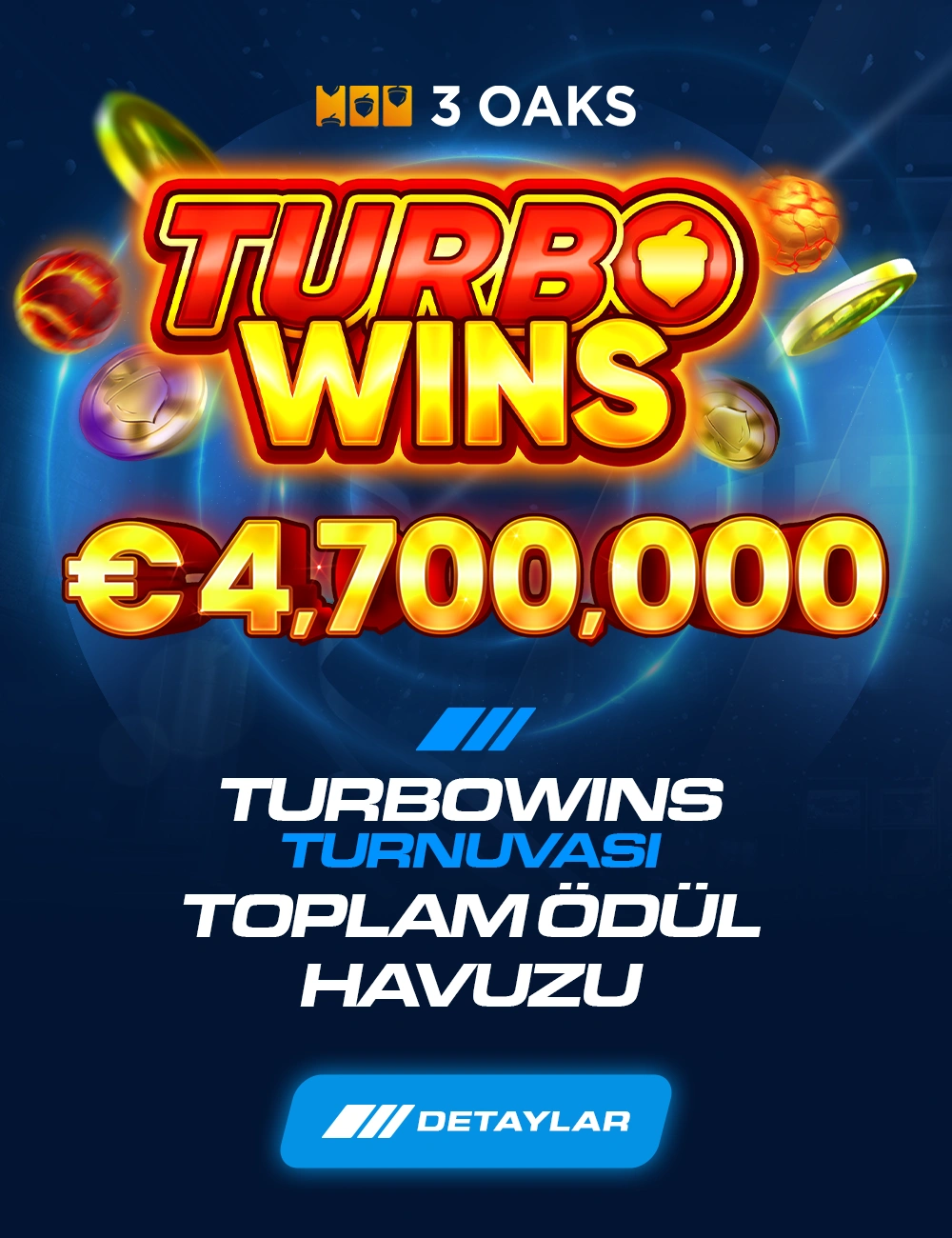 AMG Bahis Turbo Wins – 3 Oaks Turnuvası