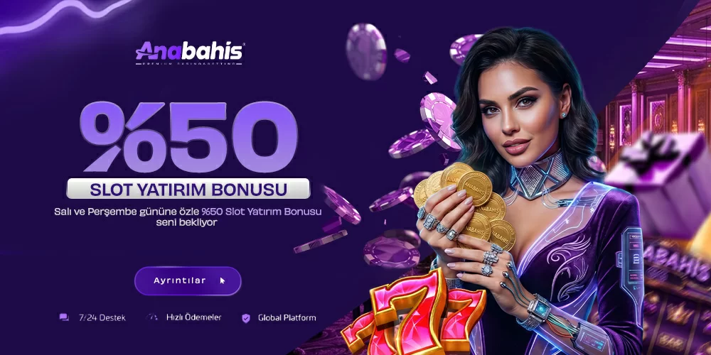 Anabahis %50 Slot Yatırım Bonusu