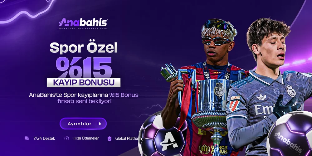 Anabahis %15 Spor Kayıp Bonusu