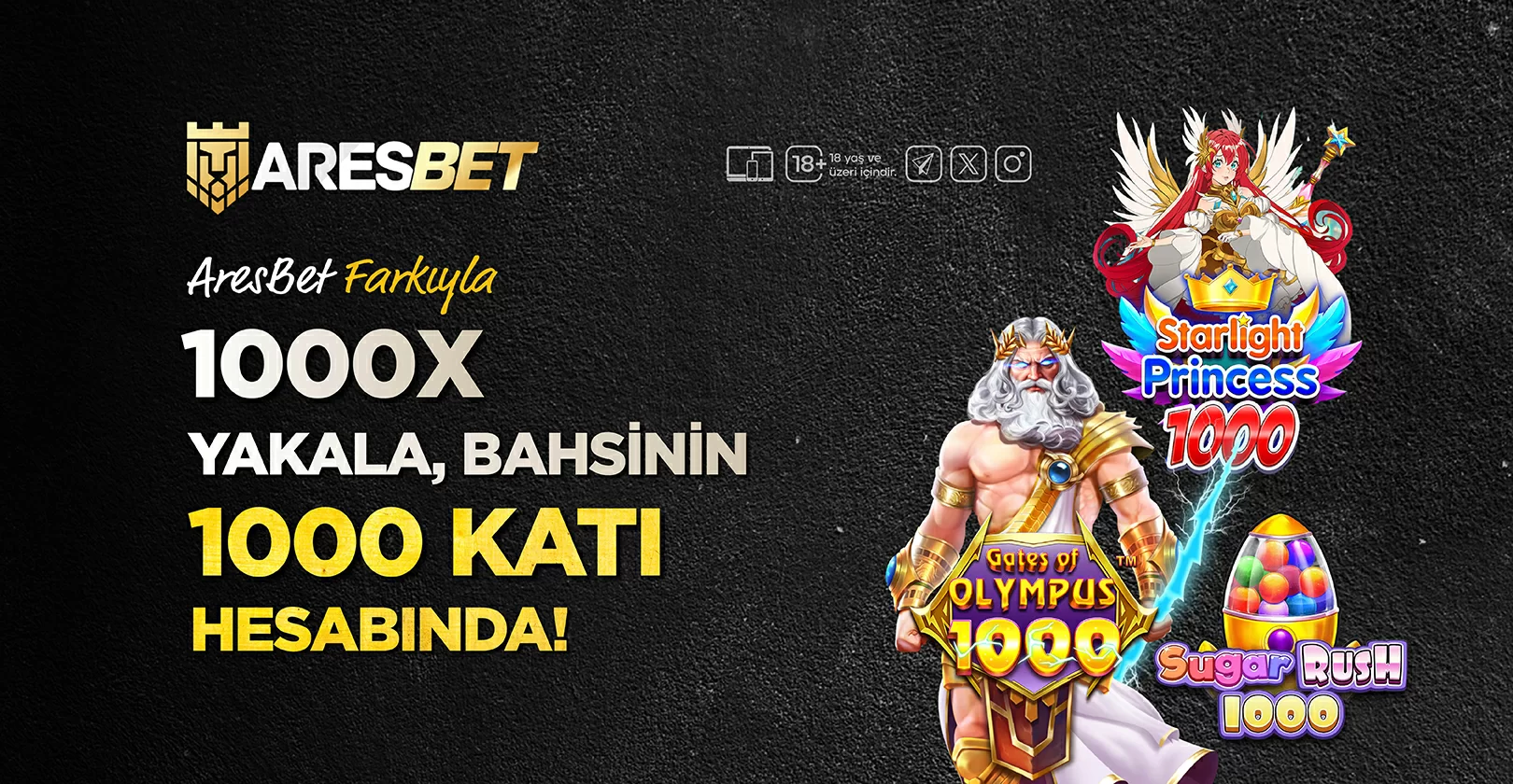 Aresbet Farkıyla 1000X Yakala, Bahsının 1000 Katı Hesabında!