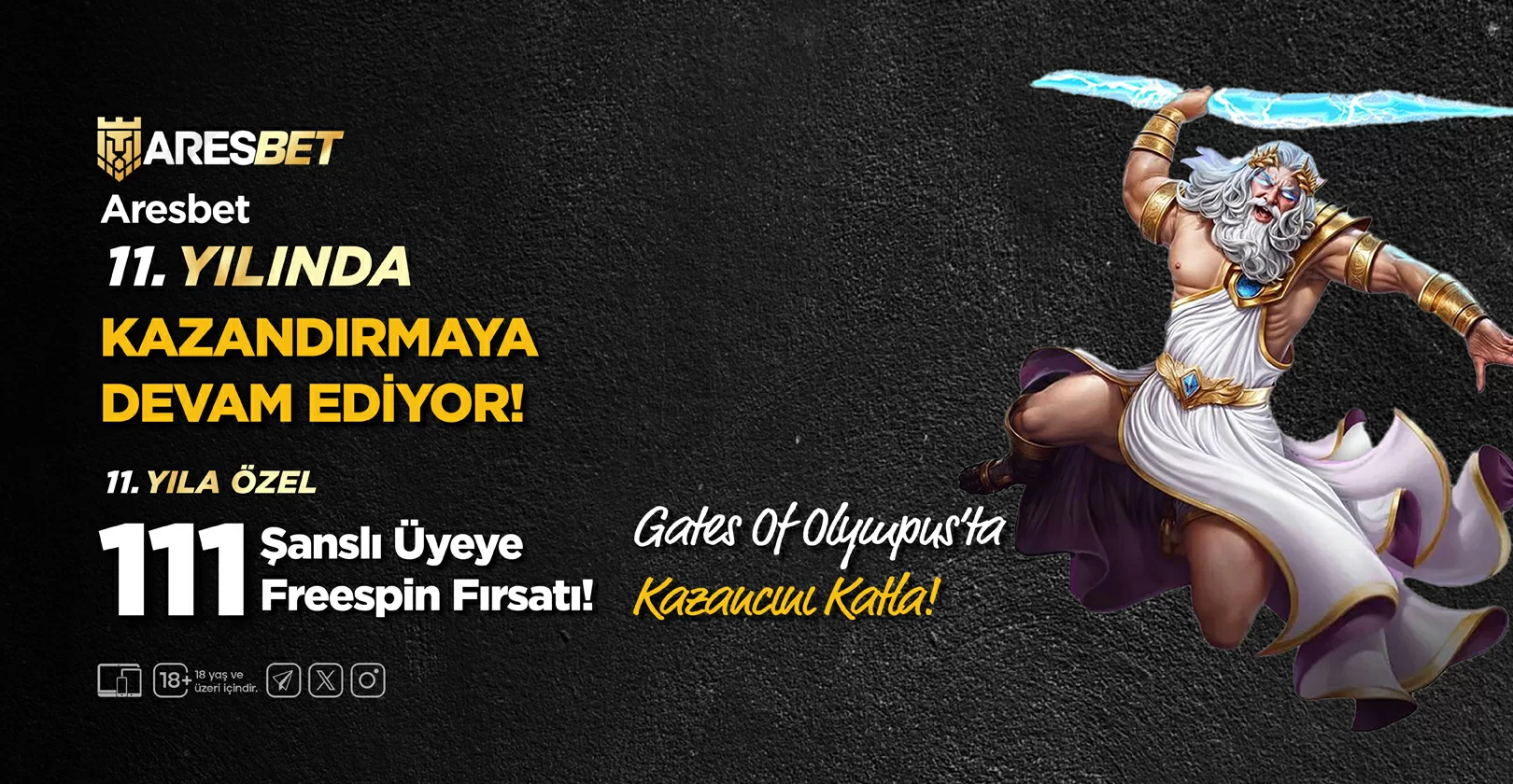 Aresbet 11. Yılında Kazandırmaya Devam Ediyor!