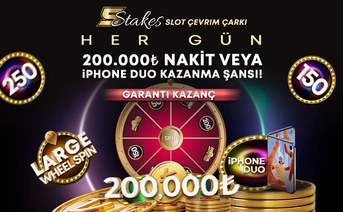 5Stakes Slot Çevrim Çarkı