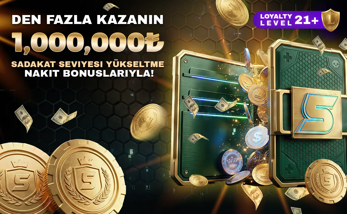 5Stakes Sadakat Seviyesi Yükseltme Nakit Bonusları