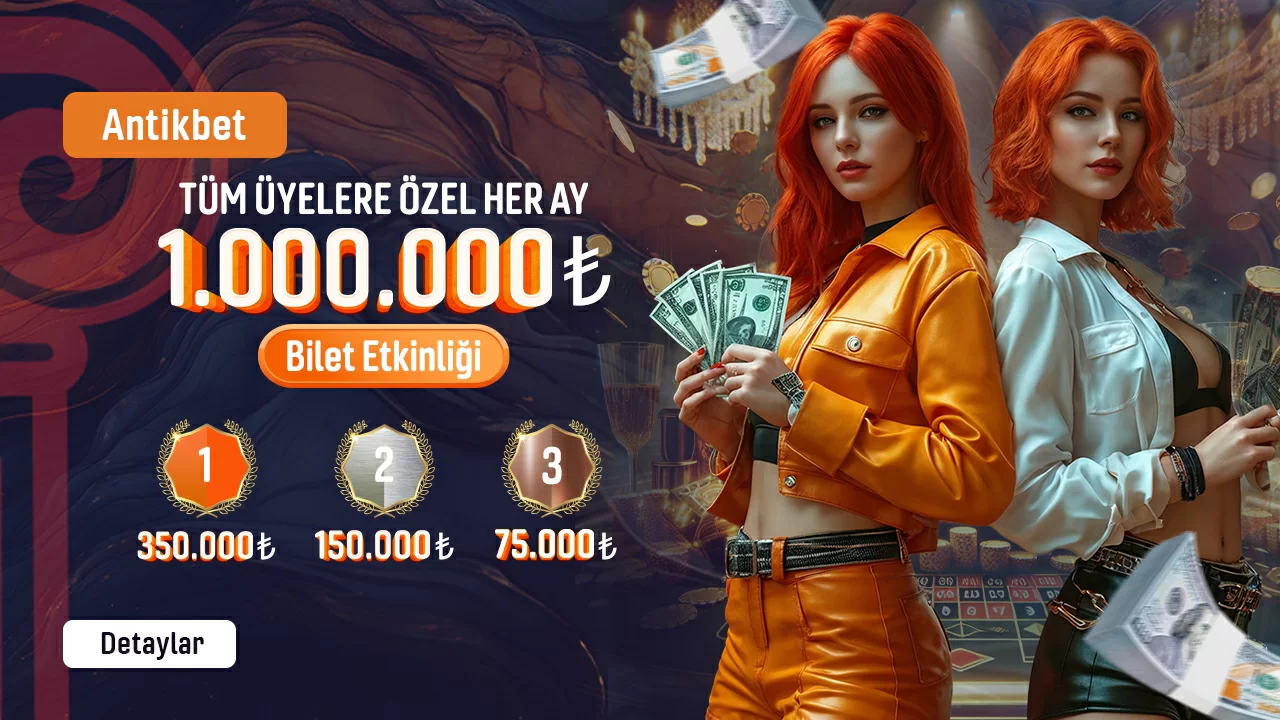 Antikbet Her Ay 1.000.000 TL Bilet Etkinliği